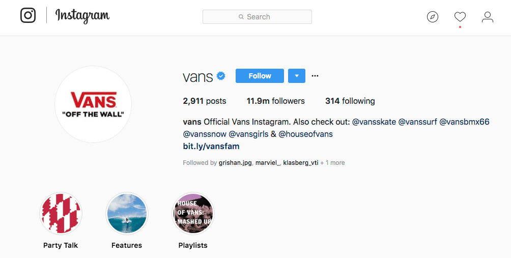 Instagram Bio for Business Examples