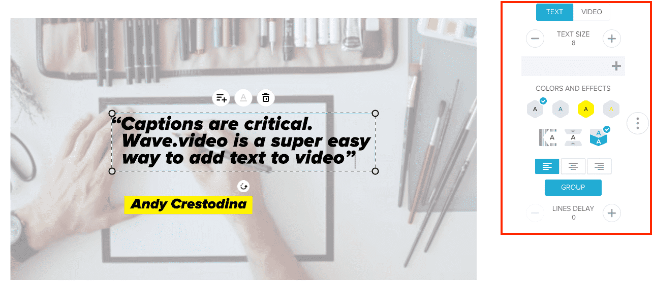 Book trailers: add captions