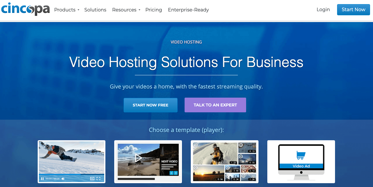 Cincopa video hosting platform