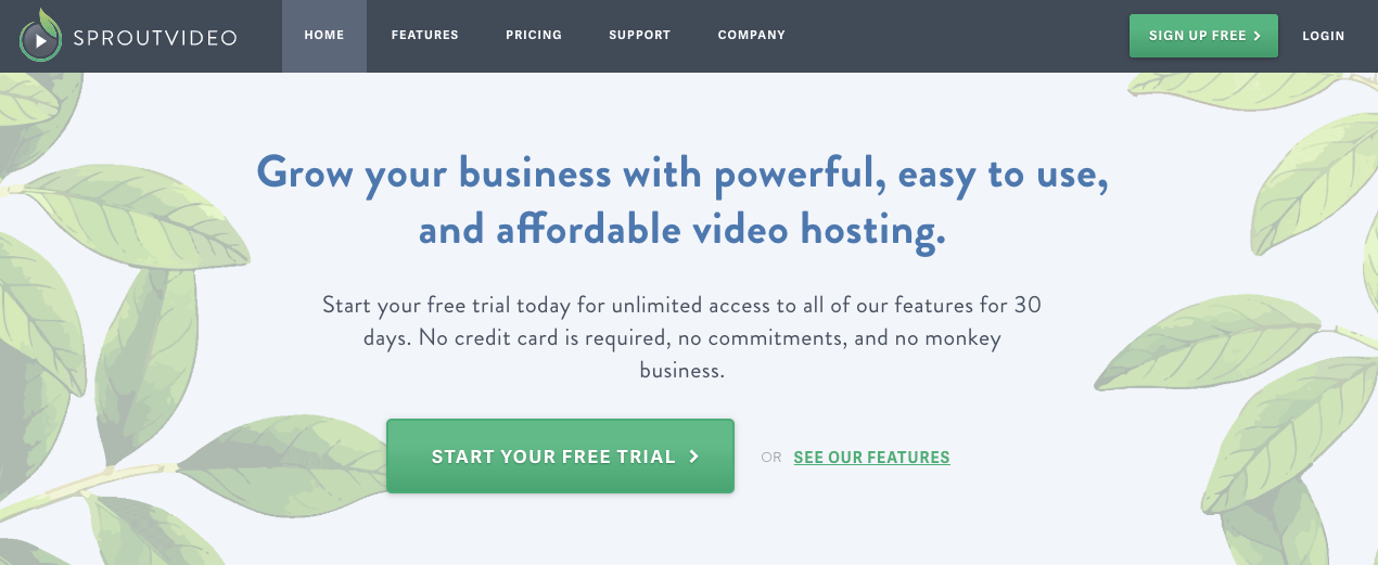 SproutVideo Video Hosting Site