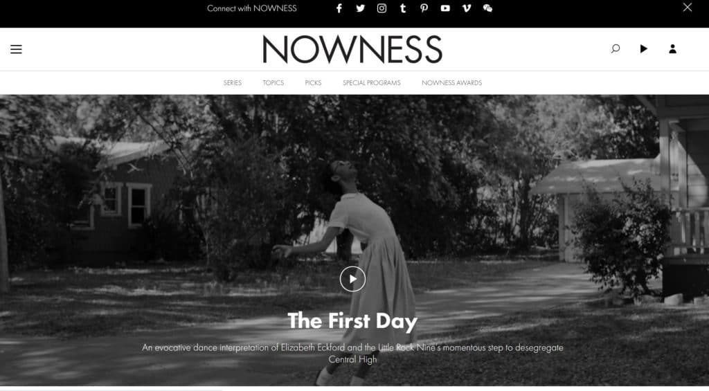 nowness-video-landing-page-example