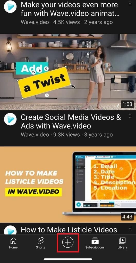 Create YouTube Shorts