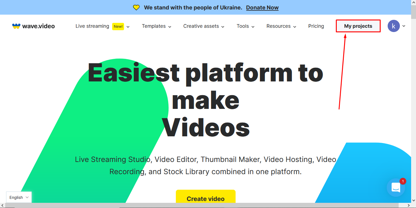 wave.video main page