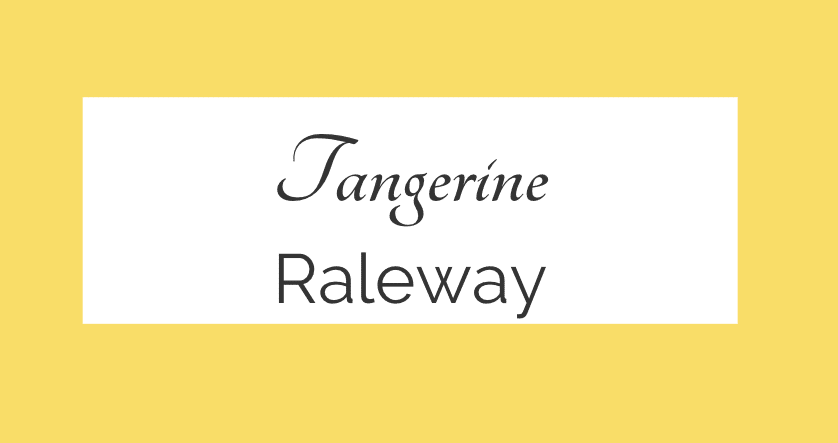 Tangerine + Raleway font pair