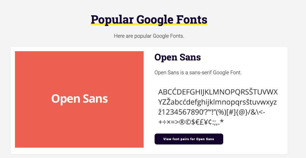 FontPair