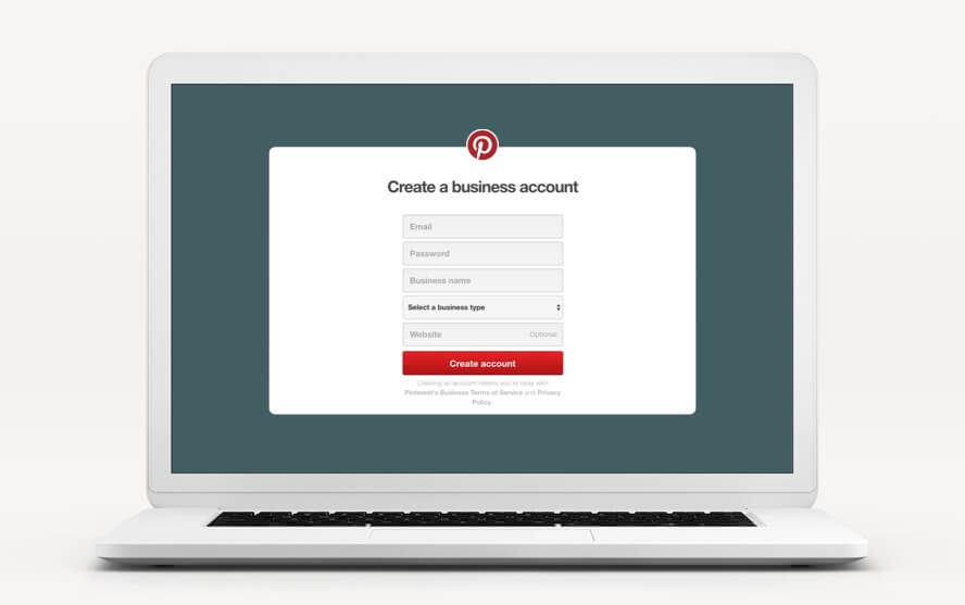 Create a business account on Pinterest