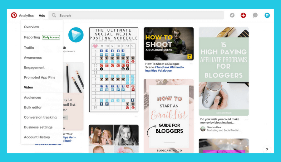 Create a new video ad campaign on Pinterest