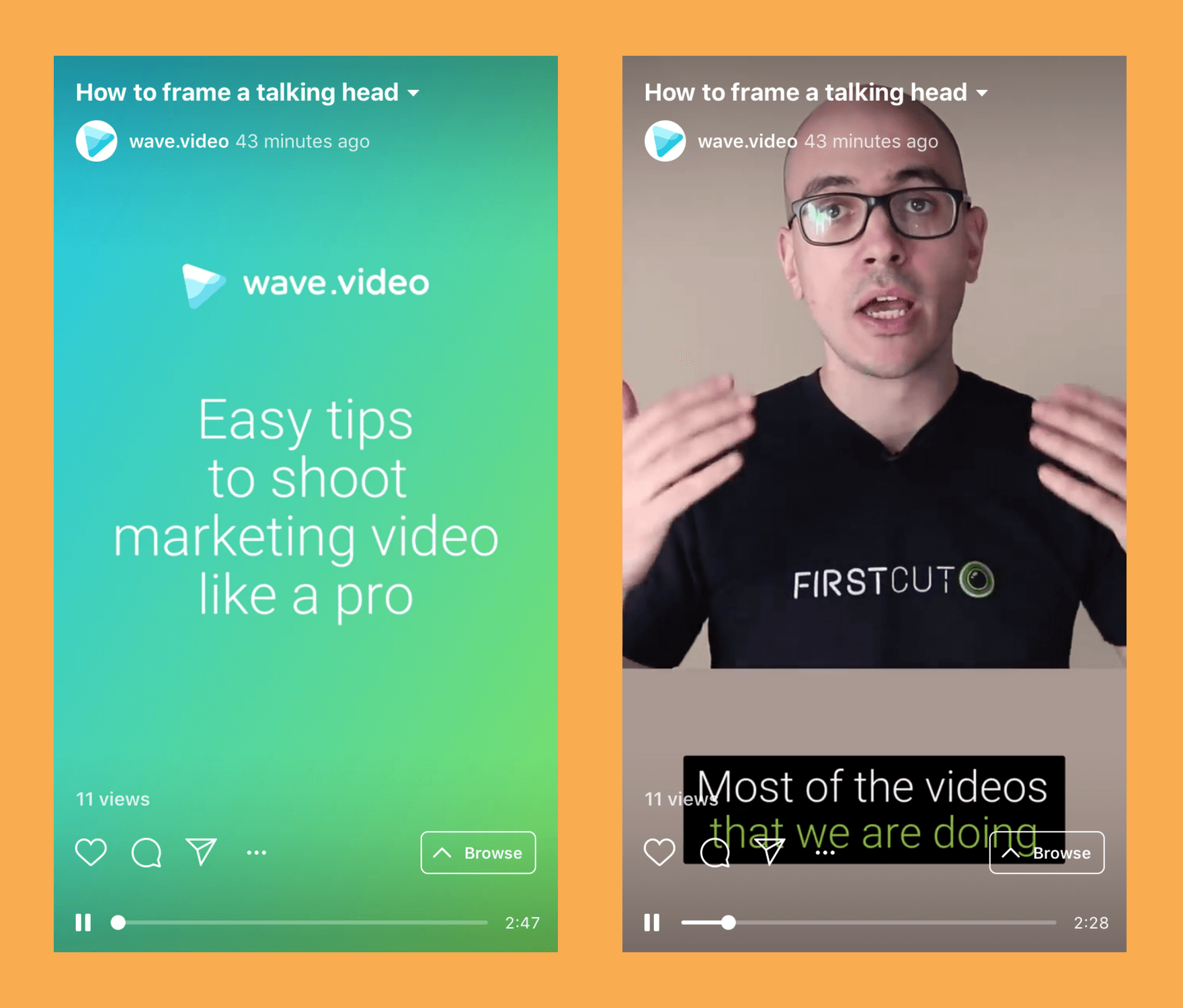 IGTV video colors