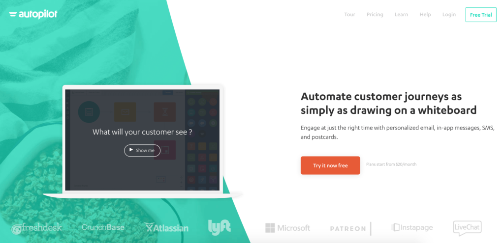 Click-through page by Autopilot