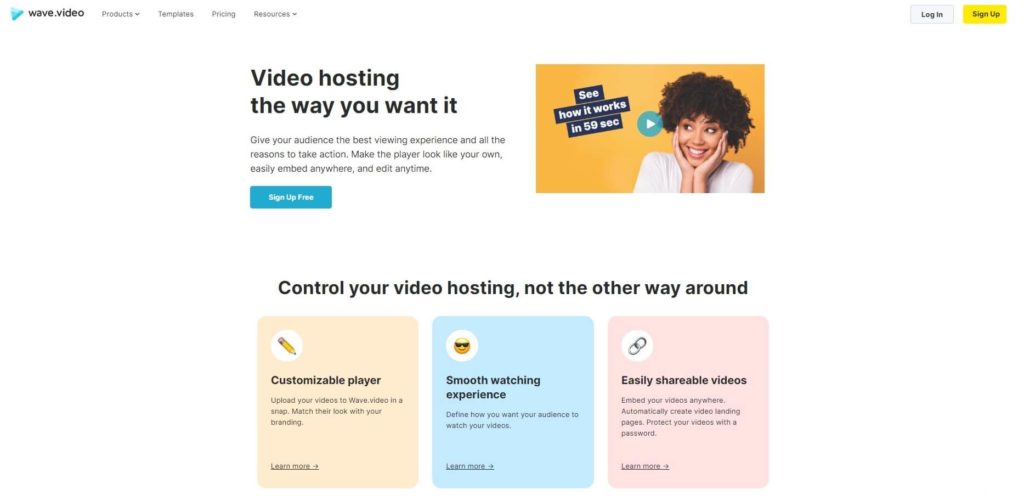 Wave.video Hosting Site