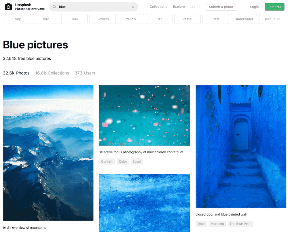 Unsplash free stock photos