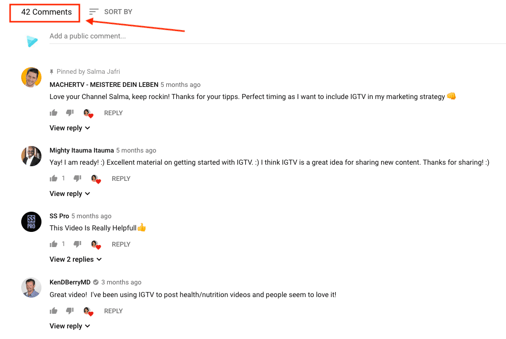 Video comments