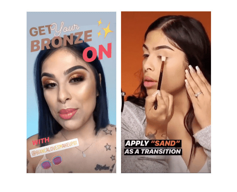 Vertical video makeup tutorial