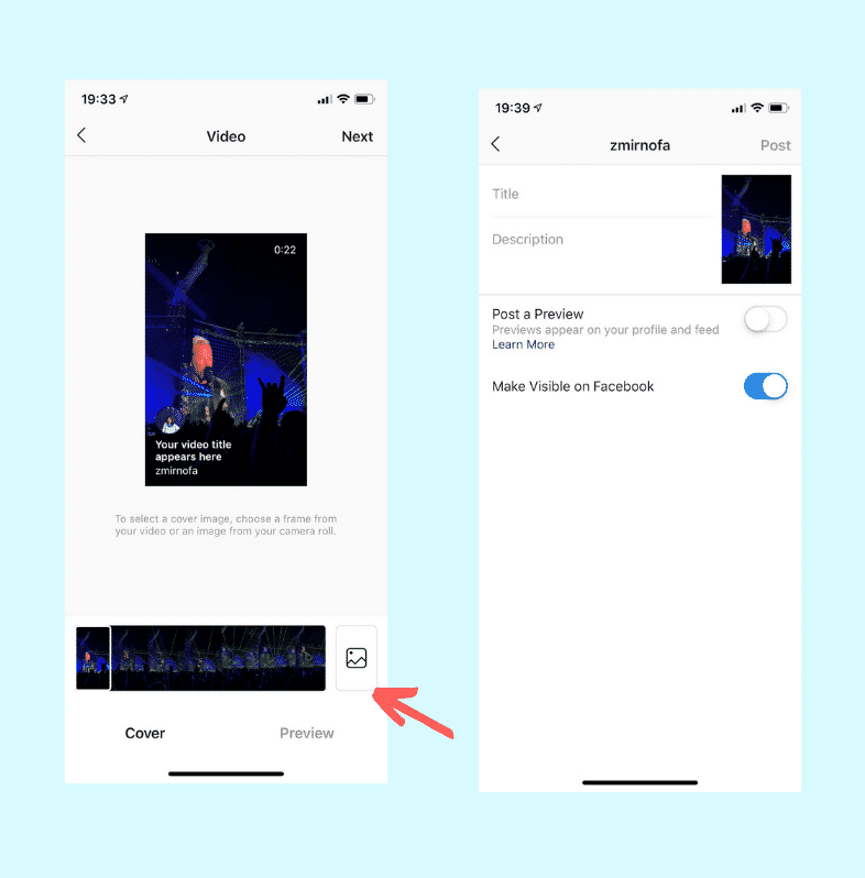 How to post a video on IGTV