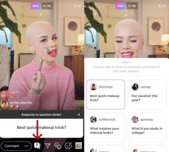 Instagram Video Live Questions