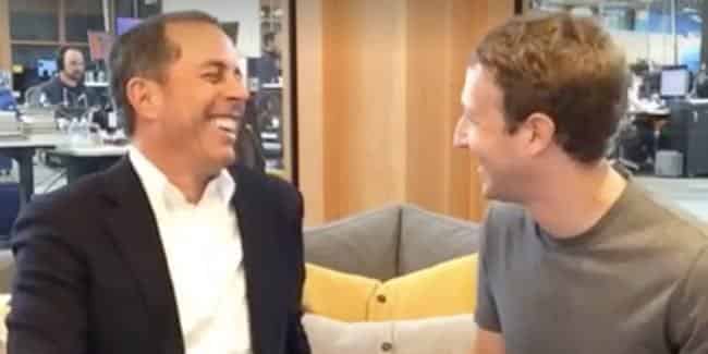 Mark Zuckerberg and Jerry Seinfeld