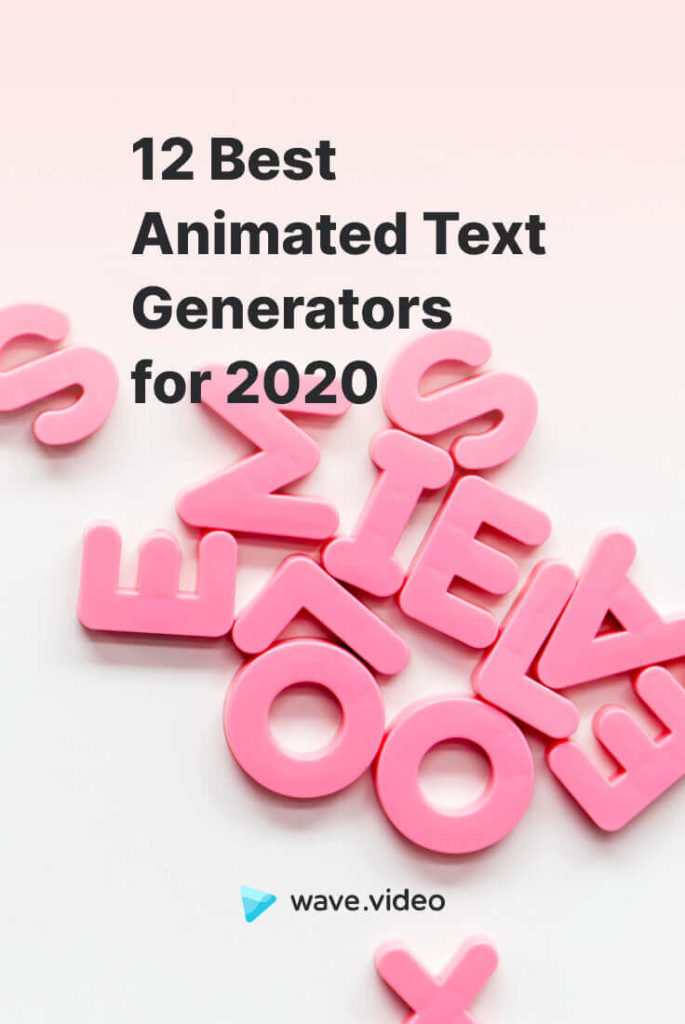 3d animated text generator video