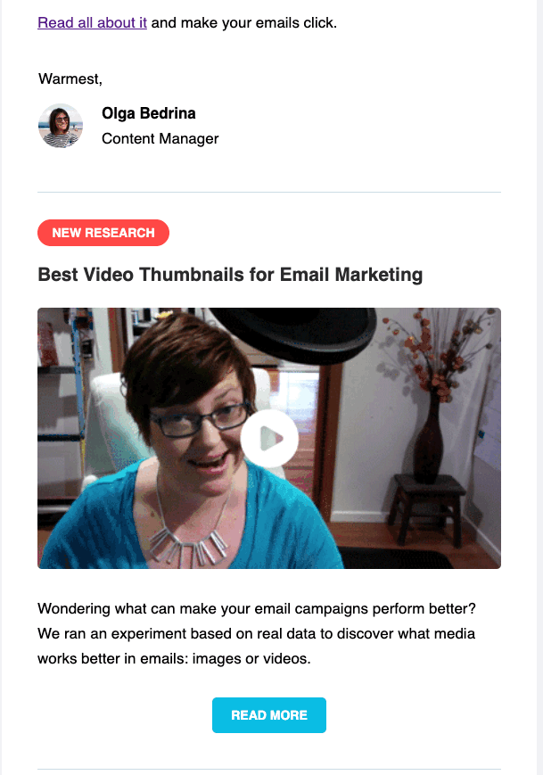 Video in email: GIF