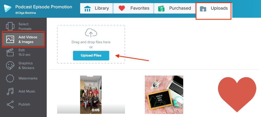 Creating an overlay file for boomerang/video or GIF on Canva for