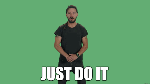 Business Vlogging - just do it gif