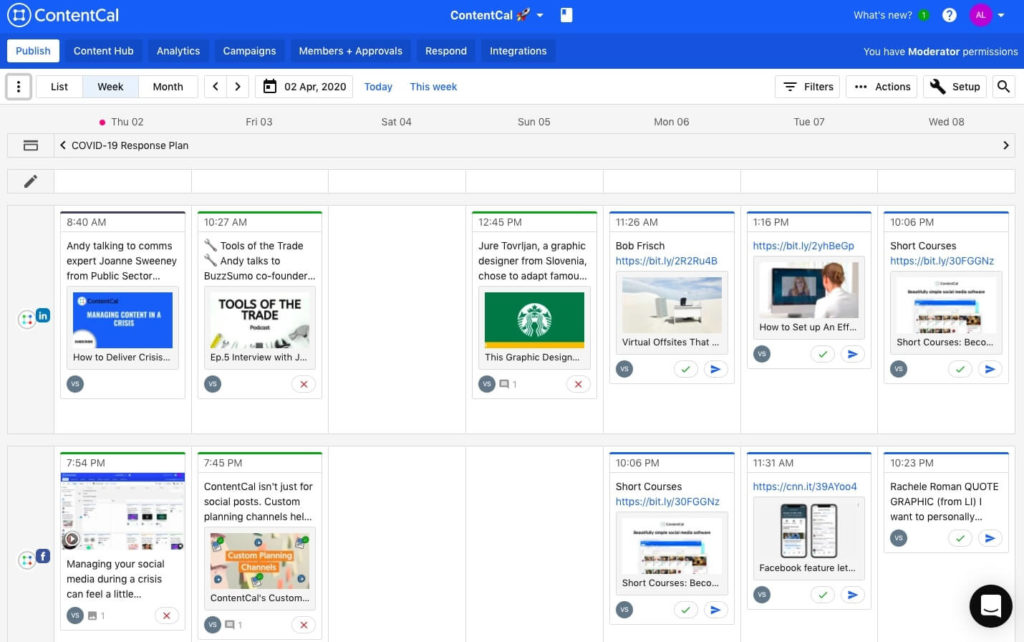 Video-Centric Content Marketing Plan - Calendar