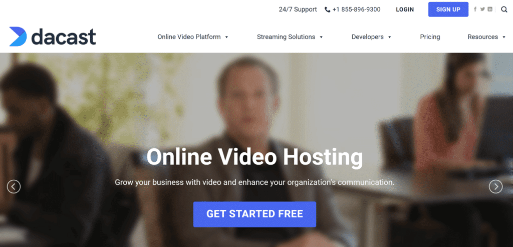 Dacast Video Hosting Site