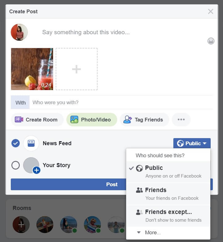 How to share videos on facebook