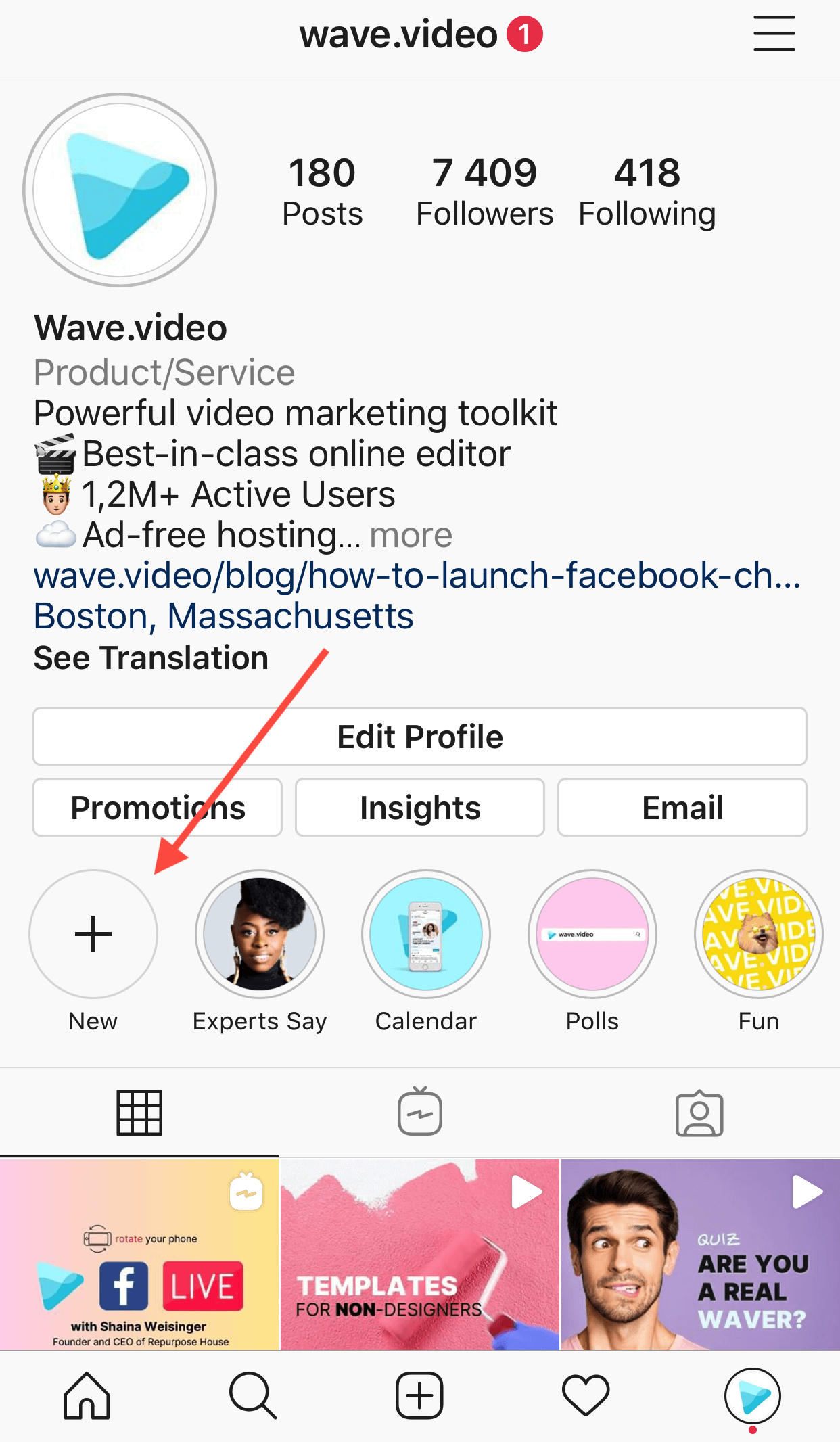 Instagram Stories Highlights_create