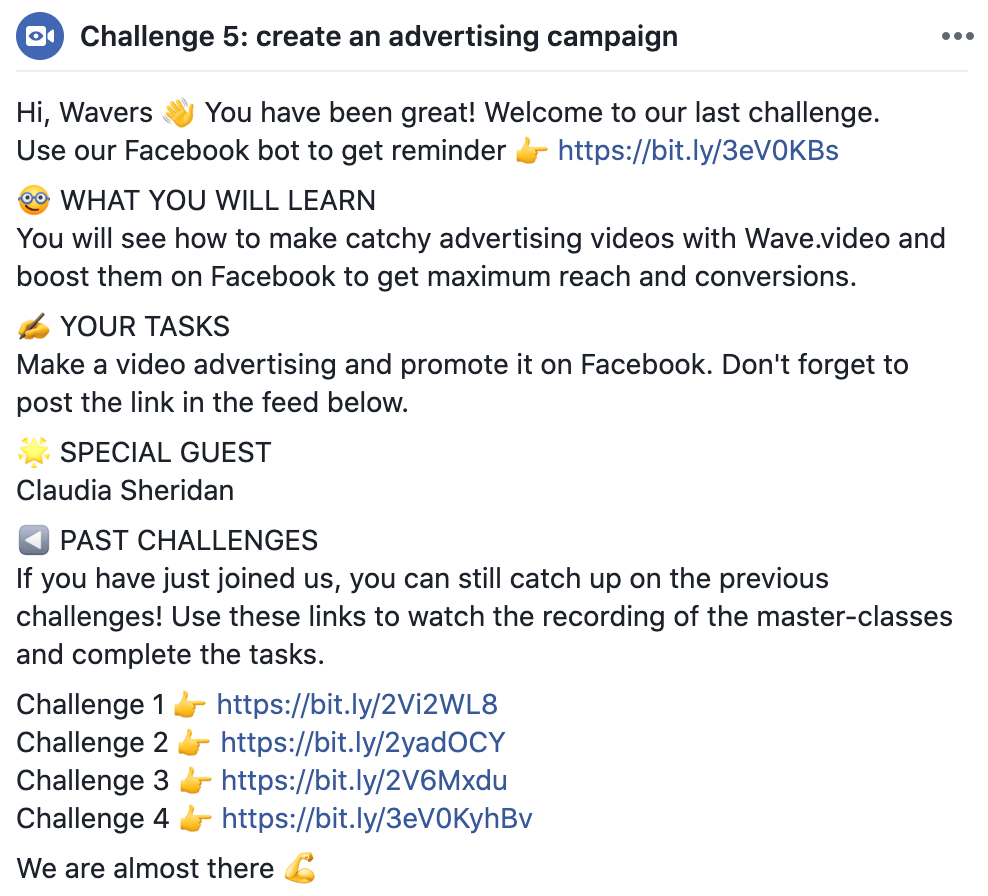 Why and How to Launch a Facebook Challenge Step-by-Step Guide description