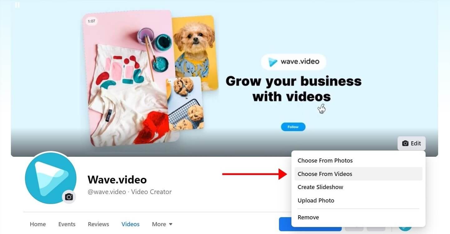 How to Make a Facebook Cover Video in 5 Easy Steps | Wave.video