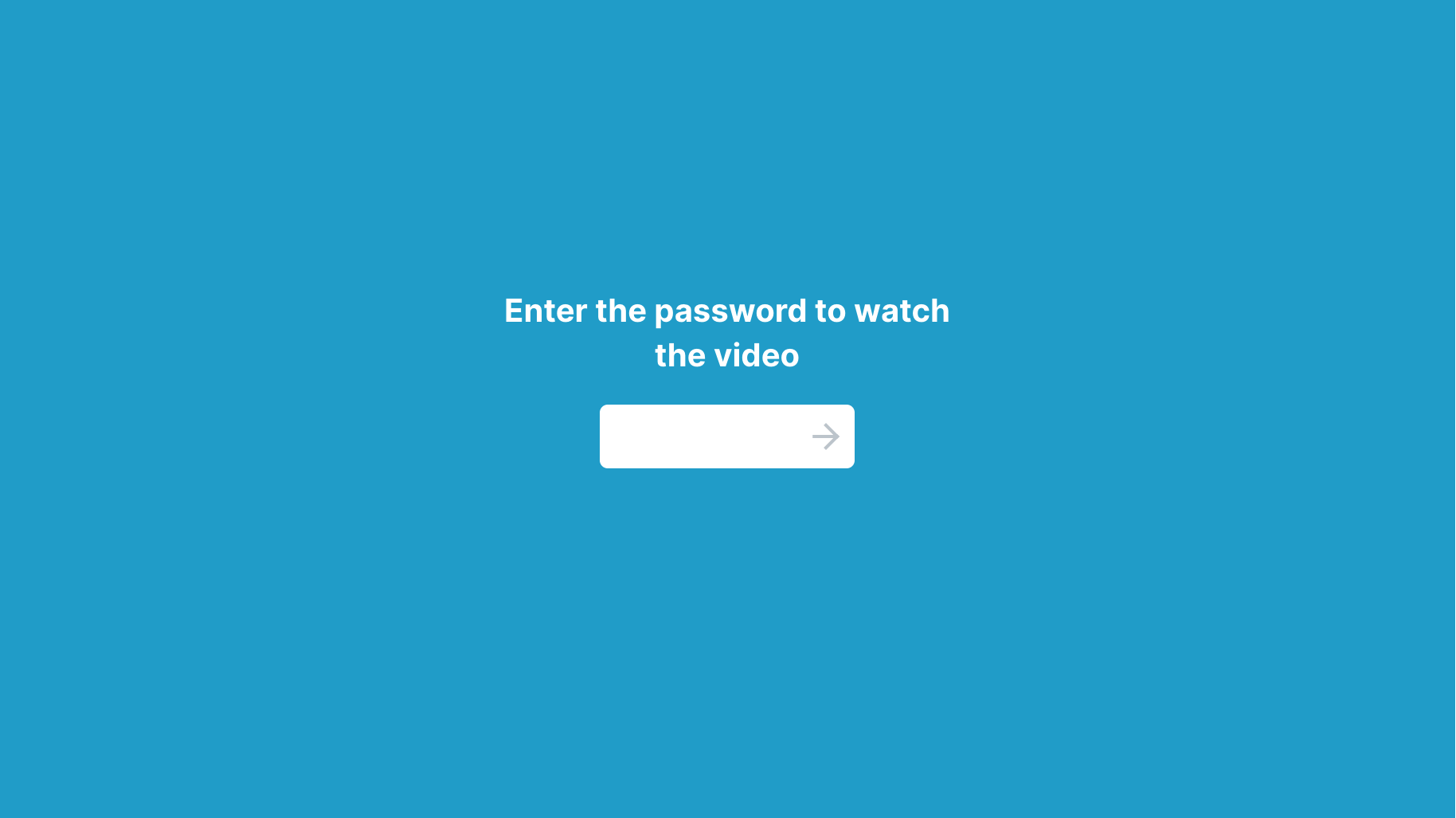 Password protected video