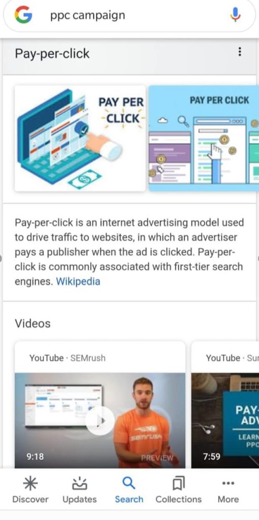 Video Snippets - Google Discover