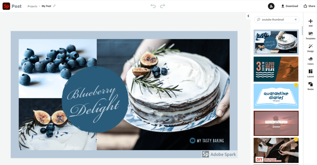 Adobe Spark templates
