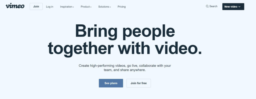 Video Marketing Platform - Vimeo
