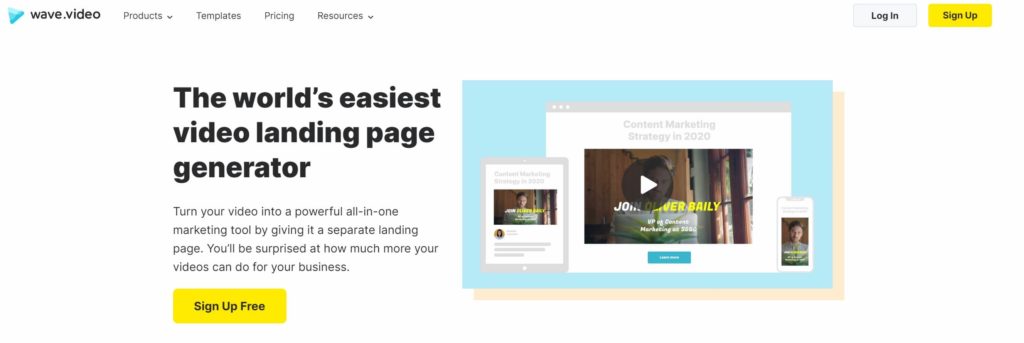 wave-video-landing-page-maker