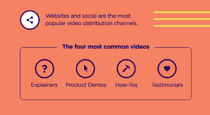 Types of videos for video landing pages