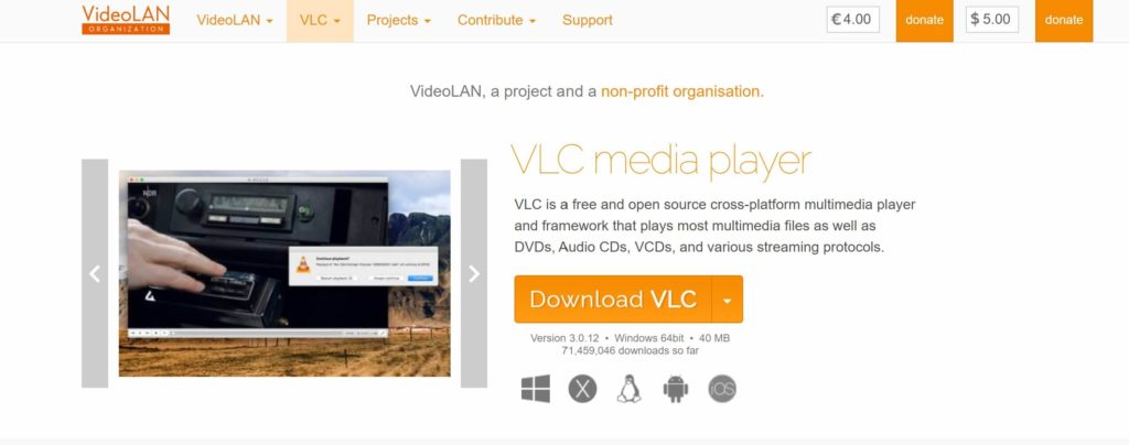 VLC Media Player - Video to audio converter