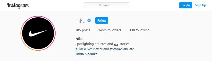 User-generated content - hashtags Nike