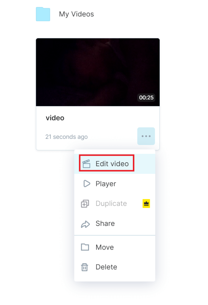 Edit video speed