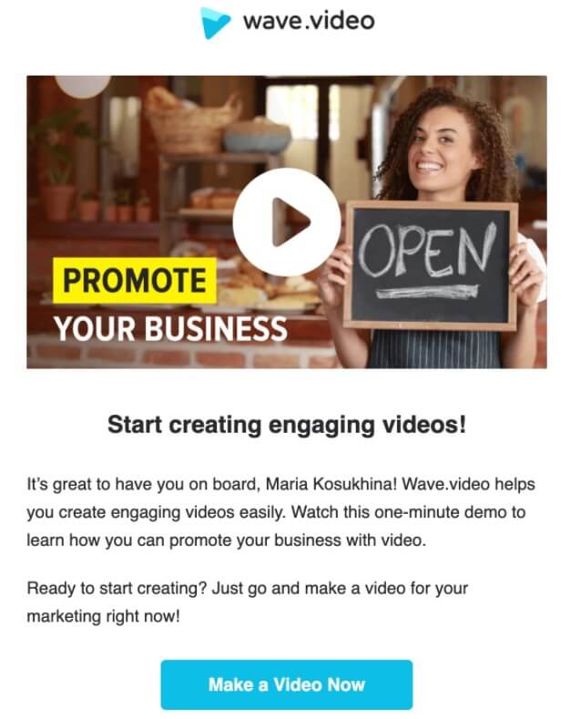 video in email