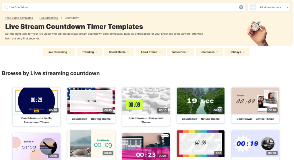Countdown Timer Templates