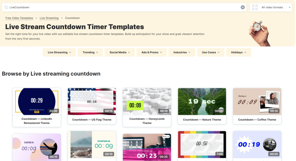 Create catchy countdown timer for your live streaming by Top_edit