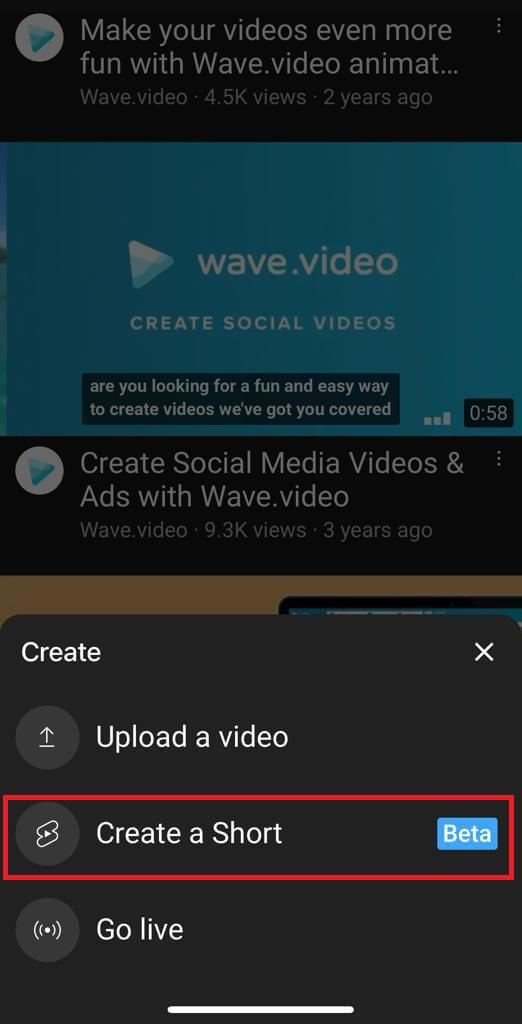 How to make a YouTube Short