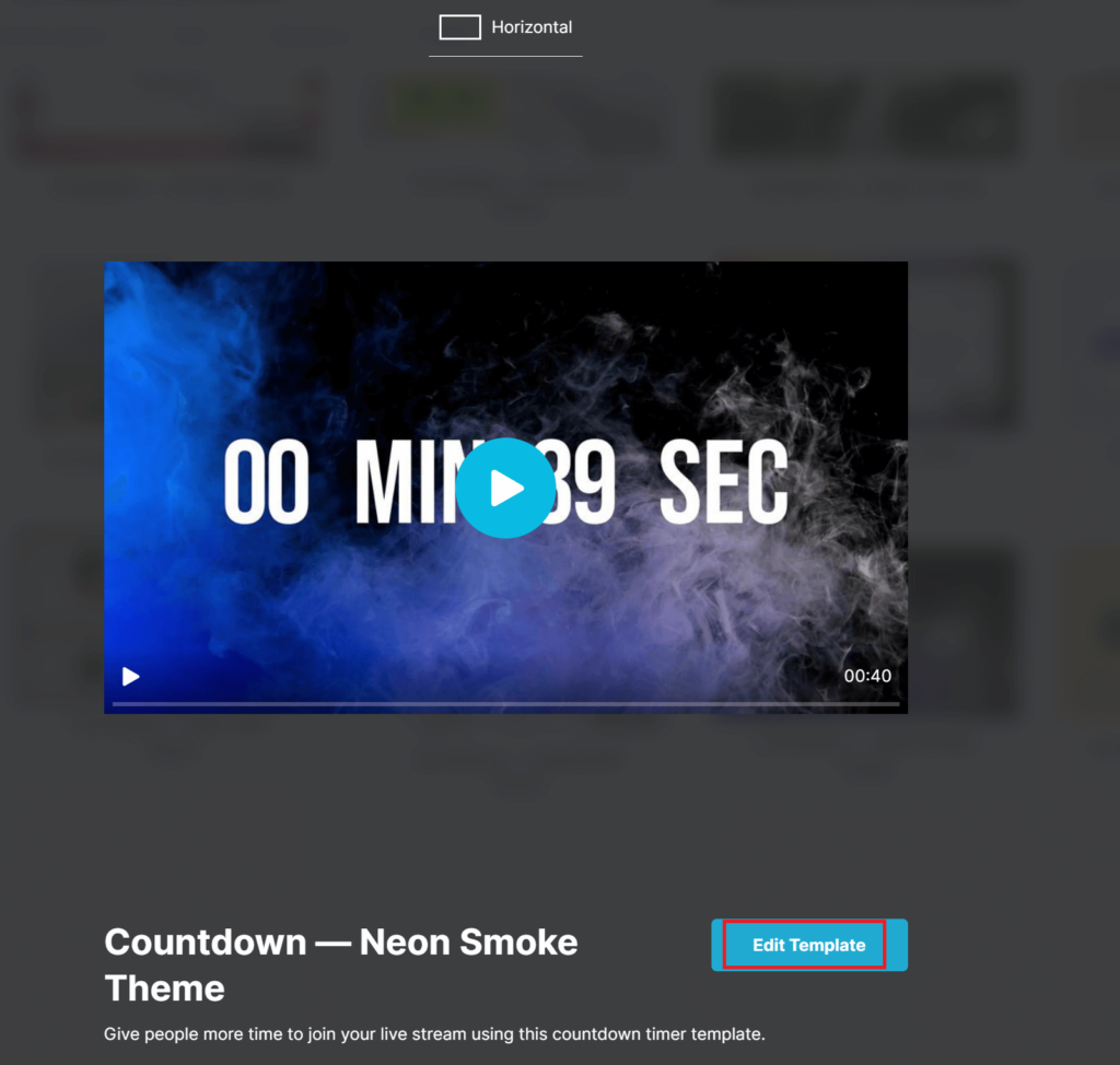 Edit Countdown Video Template