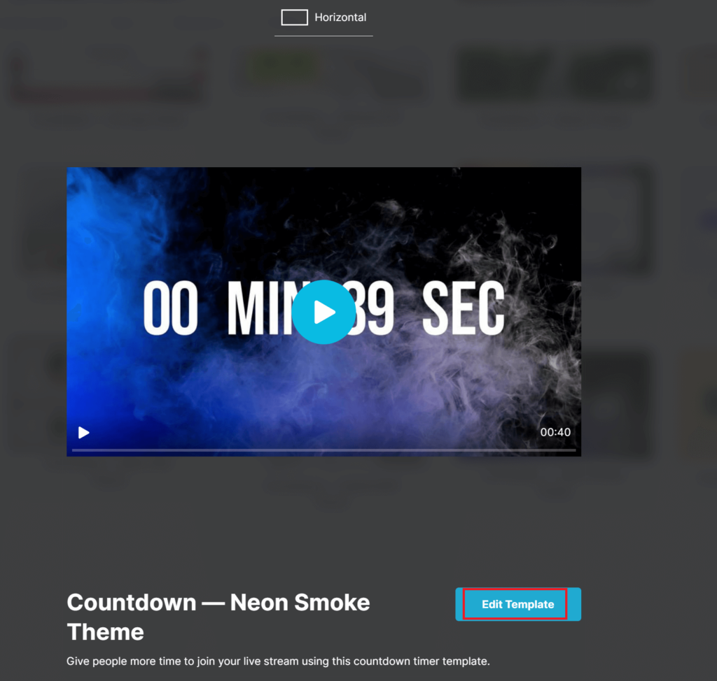 Live countdown timer