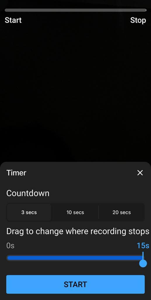 Timer in YouTube Shorts