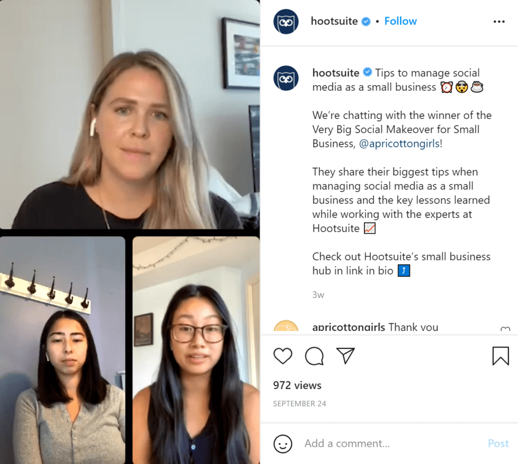 Collaborate on Instagram Live streams