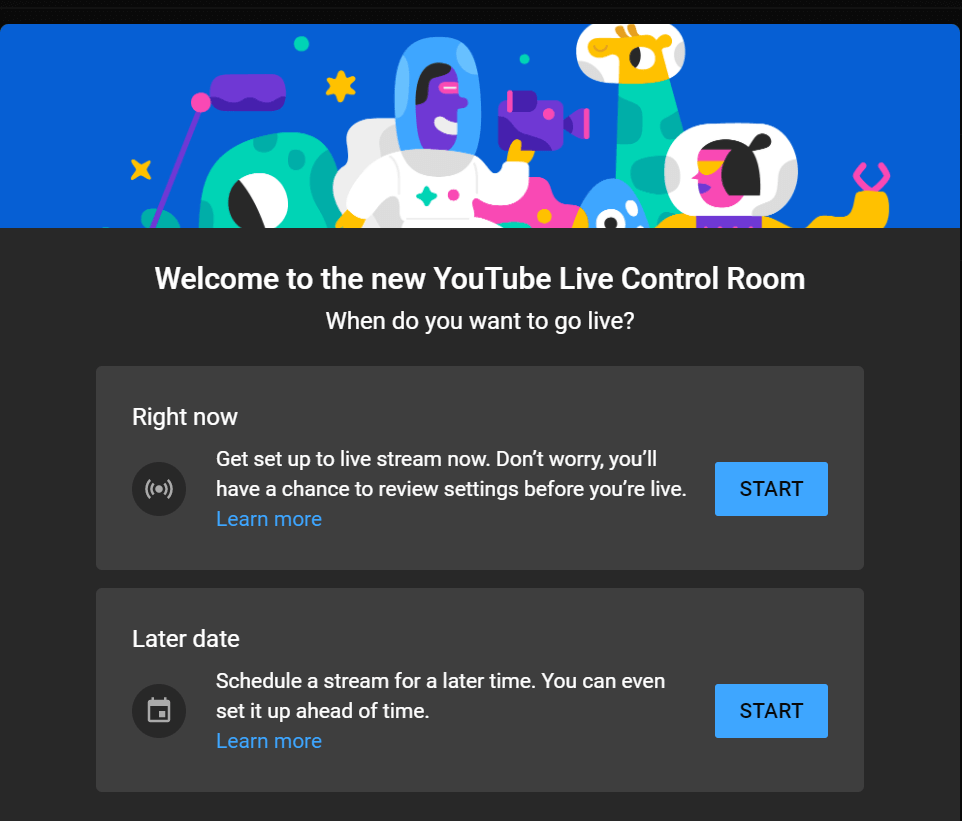 How to go live on YouTube