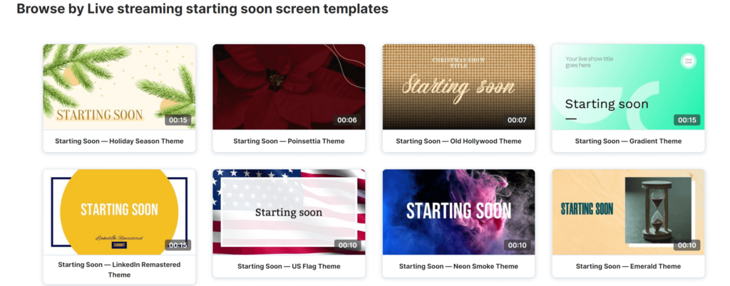 How to Make a Live Stream Starting Soon Screen [+Free Templates] - Wave ...