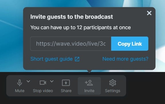 How to record podcast with Wave.video - invite guests